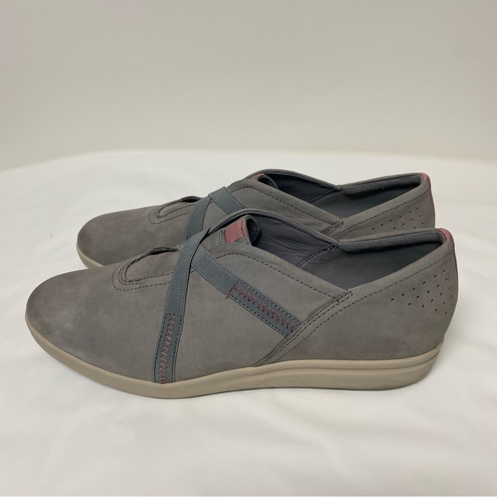 Clark’s Tamzen Step Loafers Grey Nubuck Women’s Gray Women's Slip-On Shoes SZ 12 - Picture 3 of 6